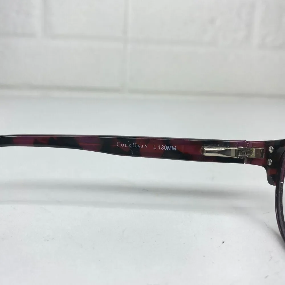 Cole Haan‎ CH 1010 Wine Red Burgundy Rectangular Glasses Frames 51-17-130 H1423